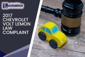 2017 Chevrolet Volt Lemon Law Complaint in Santa Cruz County