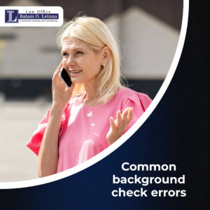 Common background check errors