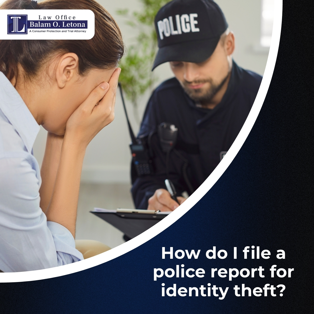 How do I file a police report for identity theft?