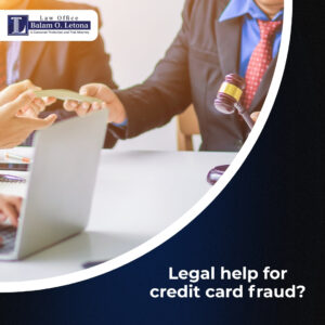 Legal help for credit card fraud?