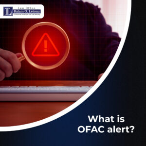 What is OFAC alert?